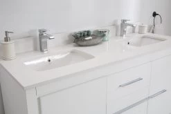 Jussara" Ensemble De Meubles De Salle De Bains | 3 Pièces | Blanc | MDF Et Quartz -Magasin De Meubles 138JSR1280 20 205 dc5d