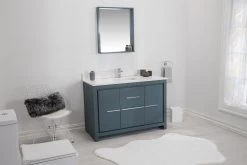Jussara Ensemble De Meubles De Salle De Bains : Bleu, 2 Pièces, 100% MDF Laqué -Magasin De Meubles 138JSR1308 20 202 e0aa