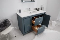 Jussara Ensemble De Meubles De Salle De Bains : Bleu, 2 Pièces, 100% MDF Laqué -Magasin De Meubles 138JSR1308 20 203 ad49