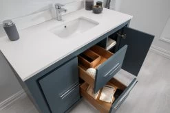 Jussara Ensemble De Meubles De Salle De Bains : Bleu, 2 Pièces, 100% MDF Laqué -Magasin De Meubles 138JSR1308 20 204 c5ae