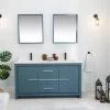 Jussara 3-Piece Bathroom Furniture Set | LAQUERED MDF | White Quartz Countertop