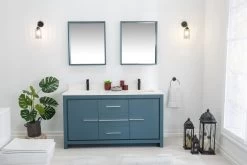 Jussara 3-Piece Bathroom Furniture Set | LAQUERED MDF | White Quartz Countertop