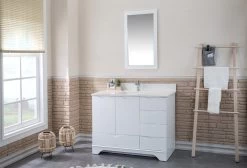 Jussara" Ensemble De Meubles De Salle De Bains | Comptoir En Quartz Blanc | 2 Pièces | Blanc 11 Jussara" Ensemble De Meubles De Salle De Bains | Comptoir En Quartz Blanc | 2 Pièces | Blanc -Magasin De Meubles 138JSR1314 20 202 c981