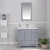 Jussara 2-piece Bathroom Furniture Set | Grey | Solid Wood And Quartz