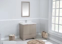 Jussara 2-Piece Bathroom Furniture Set | Cappuccino | 100% Wood And Quartz -Magasin De Meubles 138JSR1326 20 202 f5ab
