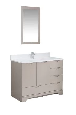 Jussara - Ensemble De Meubles De Salle De Bains | 2 Pièces - Bois Massif | Cappuccino -Magasin De Meubles 138JSR1328 20 207 d790