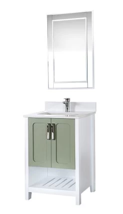 Jussara Ensemble De Meubles De Salle De Bains | 2 Pièces | Vert -Magasin De Meubles 138JSR1332 20 207 c13e