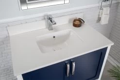 Ensemble De Meubles De Salle De Bains Jussara | Miroir Inclus | Lavabo En Porcelaine | Bleu Foncé -Magasin De Meubles 138JSR1348 4 4810