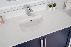 Jussara" Ensemble De Meubles De Salle De Bain | 2 Pièces | 100% Bois Massif | Bleu Foncé -Magasin De Meubles 138JSR1349 20 204 c1a3