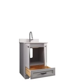 Jussara Ensemble De Meubles De Salle De Bains Avec Comptoir En Quartz (gris) -Magasin De Meubles 138JSR1353 20 207 d937