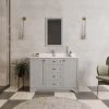 Jussara Ensemble De Meubles De Salle De Bain | 2PC | Gris | 100% Bois