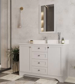 Jussara Ensemble De Meubles De Salle De Bain | 2PC | Gris | 100% Bois -Magasin De Meubles 138JSR1357 20 204 0c8b
