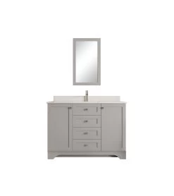 Jussara Ensemble De Meubles De Salle De Bain | 2PC | Gris | 100% Bois -Magasin De Meubles 138JSR1357 20 205 c985