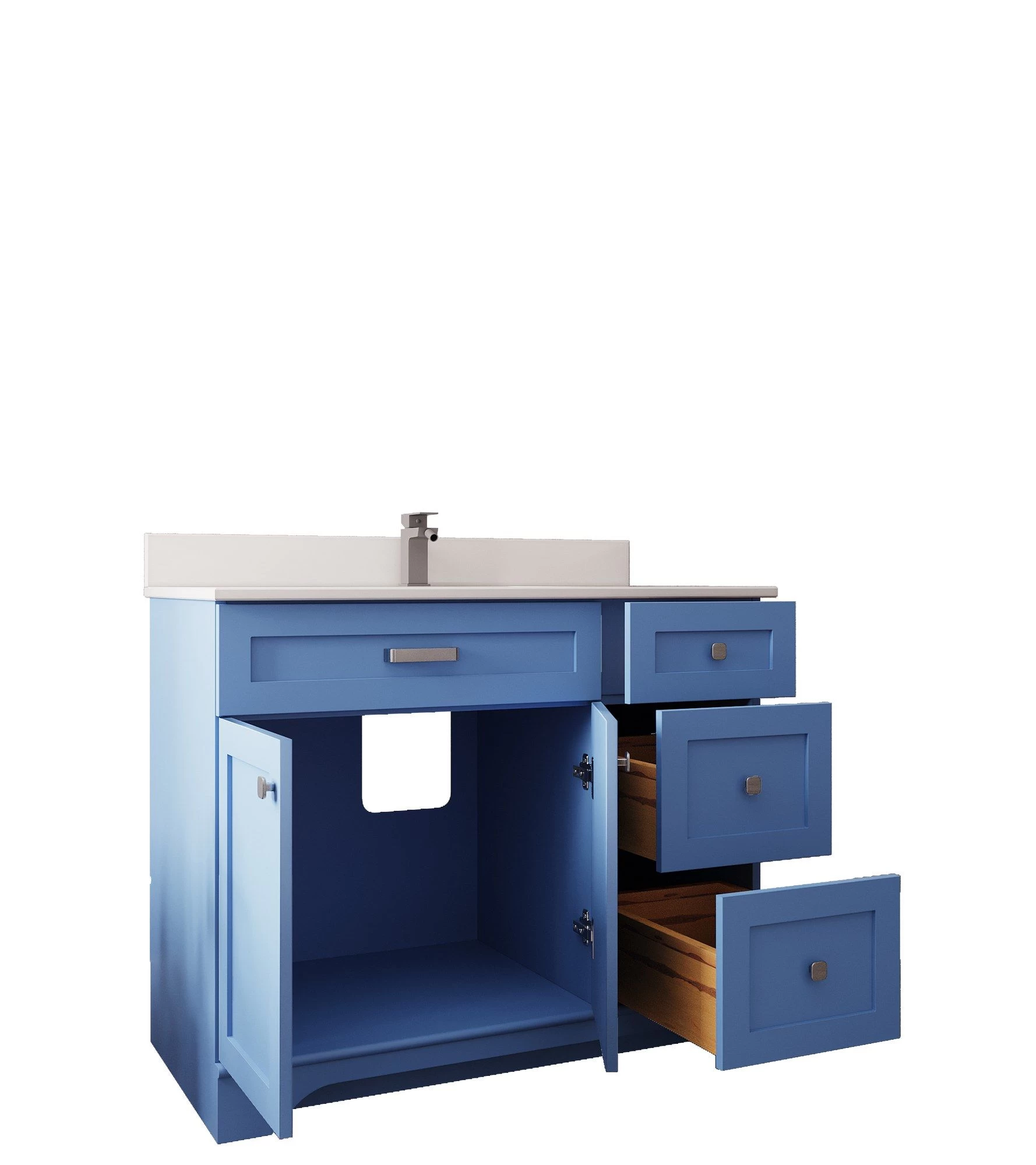 Jussara Ensemble De Meubles De Salle De Bains | Bleu | Ensemble 2 Pièces 3 Jussara Ensemble De Meubles De Salle De Bains | Bleu | Ensemble 2 Pièces – Image 3