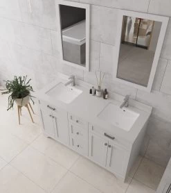 Jussara Ensemble De Meubles De Salle De Bain - 3 Pièces | 100% MDF | Comptoir En Quartz Blanc -Magasin De Meubles 138JSR1372 20 202 3beb