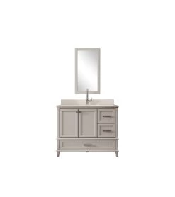 Jussara Meuble De Salle De Bain | 2pcs | 100% MDF Laqué | Lavabo En Quartz Blanc -Magasin De Meubles 138JSR1377 20 205 8726