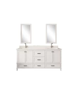 Jussara" Ensemble De Meubles De Salle De Bains | 3 Pièces | 100% MDF | Comptoir En Quartz Blanc -Magasin De Meubles 138JSR1394 20 205 52e5