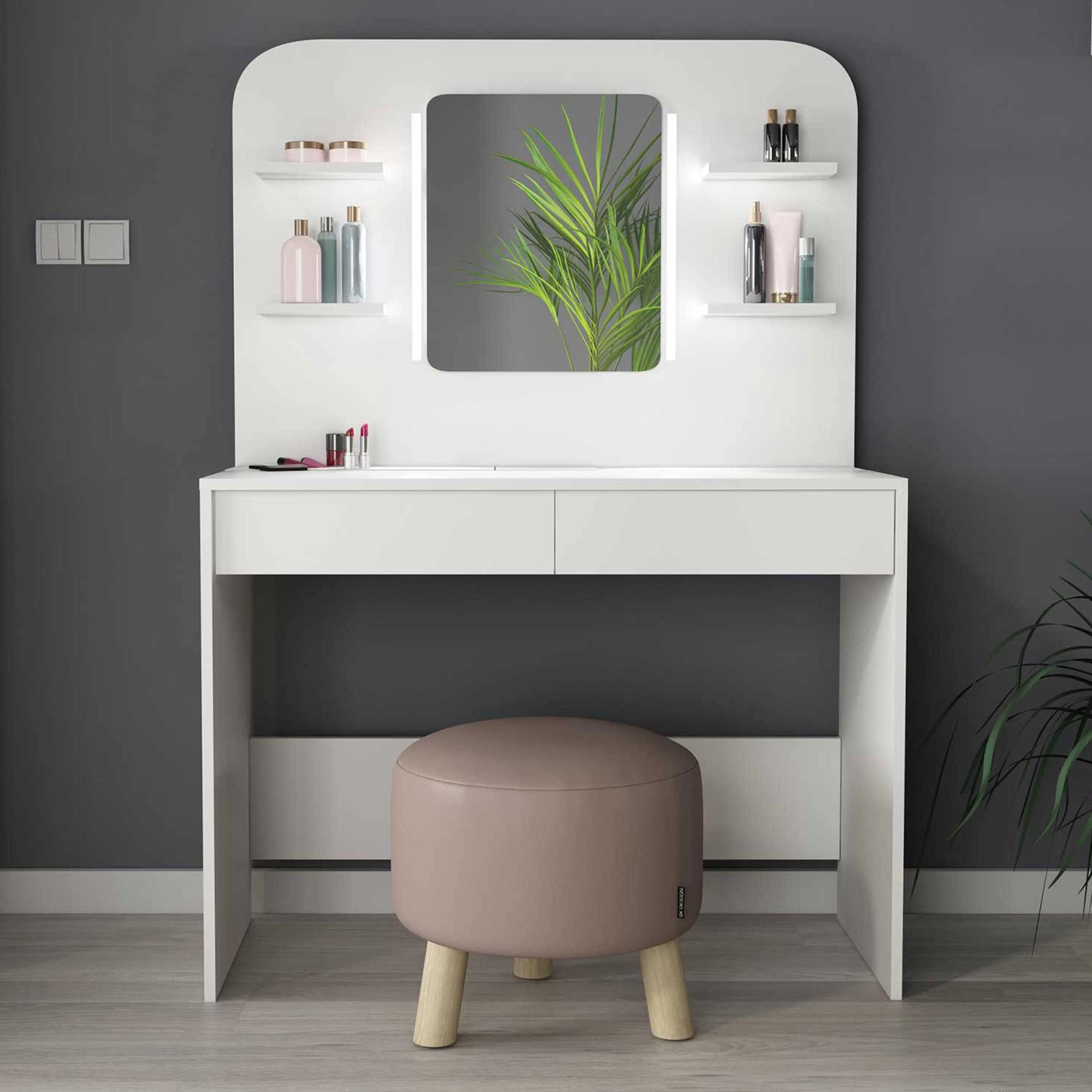 Coiffeuse Secret - Blanc 1 Coiffeuse Secret - Blanc