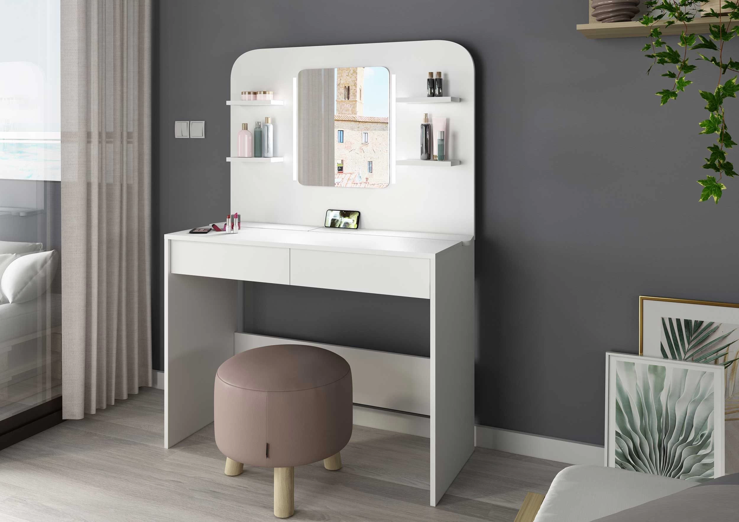 Coiffeuse Secret - Blanc 4 Coiffeuse Secret - Blanc – Image 4