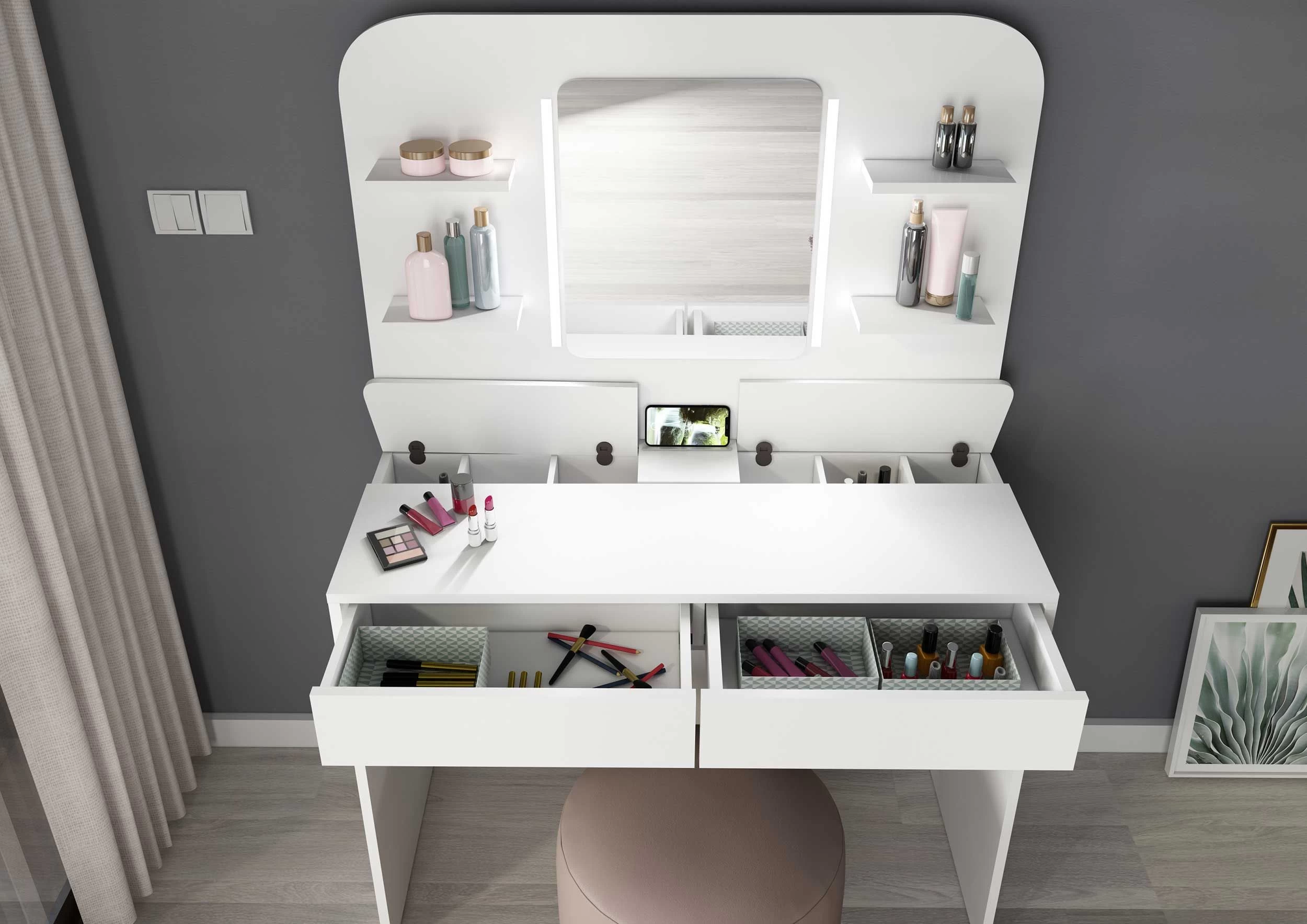 Coiffeuse Secret - Blanc 5 Coiffeuse Secret - Blanc – Image 5