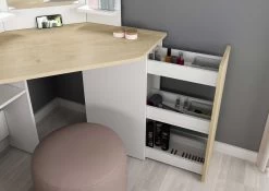 Coiffeuse D'angle Chic - Chêne/blanc -Magasin De Meubles 1745 002 1b51