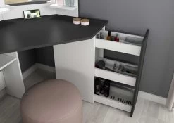 Coiffeuse D'angle Chic - Gris/blanc -Magasin De Meubles 1746 002 10ba 1