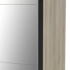 Penderie Spectre 178cm Avec Portes Coulissantes Et Miroir - Décor Chêne -Magasin De Meubles 190014 m1 16c8