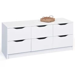 Chiffonnier Westphalen 6 Tiroirs - Blanc 12 Chiffonnier Westphalen 6 Tiroirs - Blanc -Magasin De Meubles 19040016 02 823d