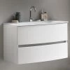 Meuble Vasque Kornel 80cm Avec Vasque Blanche - Blanc