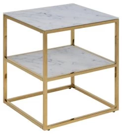 Table D'appoint Anika 45x40cm 1 étagère - Marbre Blanc/ Doré 17 Table D'appoint Anika 45x40cm 1 étagère - Marbre Blanc/ Doré -Magasin De Meubles 1F3543F0 33A4 4D66 BC1C 3ACA2974EC58 937c