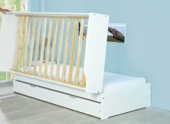 Lit Banquette Gigogne Lothar 90x200cm 3 Couchages - White Wash -Magasin De Meubles 20900257 16 850d