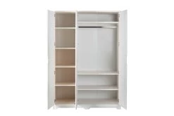 Garde-robe Xavier 138cm 3 Portes - Blanc -Magasin De Meubles 20902770 04 fc6c