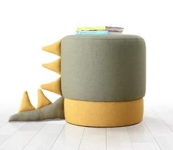 Fluffe Pouffe | 50% Coton/Veutre | Pieds Enduits De PVC | Éponge Orthopédique 35 DNS