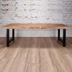 Table à Manger Penelope 200x100 Industriel-plateau Acacia épais 7 Table à Manger Penelope 200x100 Industriel-plateau Acacia épais -Magasin De Meubles 2165 15 2 5020