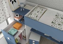 Armoire Pour Lit Mezzanine Jet - Bleu -Magasin De Meubles 2286 2276 2296 002 b659