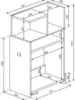 Armoire Pour Lit Mezzanine Jet - Vieux Rose -Magasin De Meubles 2286 2287 2288 301 5dca