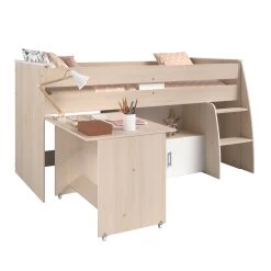 Lit Combiné Carlos Avec Bureau -Magasin De Meubles 2498 COMB STYLE FILLE C CHARLY 0581