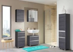 Armoire De Toilette Lotuk 60cm 3 Portes - Gris Graphite 17 Armoire De Toilette Lotuk 60cm 3 Portes - Gris Graphite -Magasin De Meubles 250.1.0042 3b 5a19