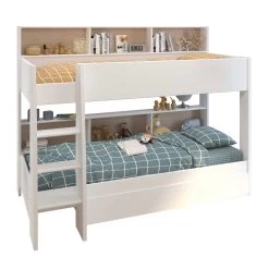 Lit Superposé Leon - Chêne -Magasin De Meubles 2544 LIS4 2344 TIRO LEO BROOKLYN CYCLO 20190921001248 2d65