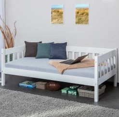 Lit Banquette Sarco 90x200 - Blanc