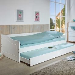 Lit Banquette Gigogne Malte - Blanc