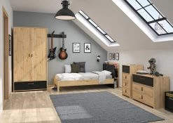 Commode Liam 3 Tiroirs - Chêne Artisan -Magasin De Meubles 2 ARTHUS CH2W MH2W 02 A 04 0807