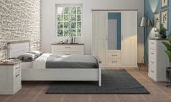 Chiffonnier Mona 4 Tiroirs - Chêne Helvézia Blanchi -Magasin De Meubles 2 CHAMONIX CH2N MH2N 05 A 01 e2e7