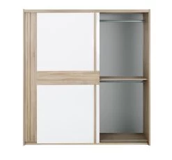 Armoire Alto 221cm, 2 Portes & Miroir - Chêne Sonoma -Magasin De Meubles 2 CURTYS CH1Y MH1Y 5 1H1Y220 03 aa4c