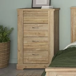 Chiffonnier Wanda 4 Tiroirs - Châtaignier Marron