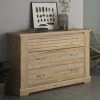 Commode Wanda 3 Tiroirs - Châtaignier Marron