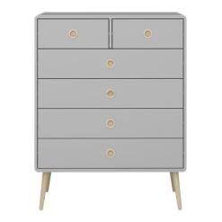 Chiffonnier Linz 6 Tiroirs - Gris -Magasin De Meubles 2eb9d0e4 3158 467d 9e2f 514ff53306a9 ce30