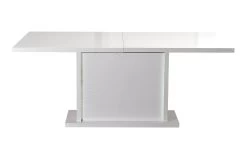 Table à Manger Extensible Kaia 180/225x100 - Blanc Brillant -Magasin De Meubles 3102000083254 F KARMA table 1allonge n10 15SD2730 4942