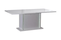 Table à Manger Extensible Kaia 180/225x100 - Blanc Brillant -Magasin De Meubles 3102000083254 Q KARMA table 1allonge n10 15SD2730 8a67