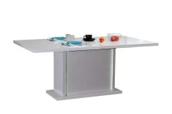 Table à Manger Extensible Kaia 180/225x100 - Blanc Brillant -Magasin De Meubles 3102000083254 Z1 KARMA table 1allonge n10 15SD2730 dfa9